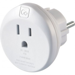 GO TRAVEL ADAPTATEUR DE PRISE USA - Europe