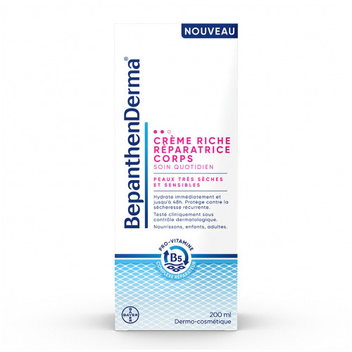 BEPANTHENDERMA CRÈME RICHE RÉPARATRICE CORPS TUBE - 200 ml