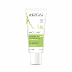 A-DERMA BIOLOGY CRÈME RICHE DERMATOLOGIQUE HYDRATANTE BIO - 40