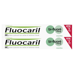 FLUOCARIL DENTIFRICE BI-FLUORE 145mg Menthe - Lot de 2x75ml