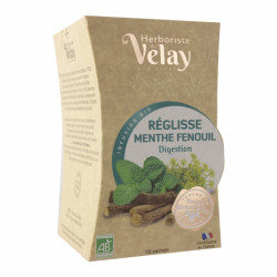 HERBORISTE DU VELAY Infusion Bio Réglisse Menthe Fenouil - 20