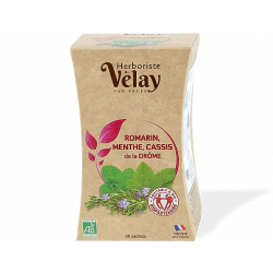 HERBORISTE DU VELAY Infusion Bio Romarin Menthe Cassis de la