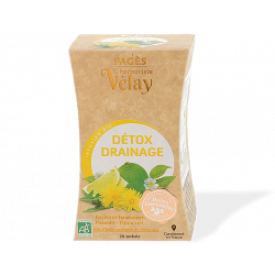 HERBORISTE DU VELAY INFUSION BIO DÉTOX DRAINAGE - Feuilles de