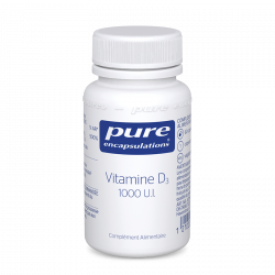 PURE ENCAPSULATIONS Vitamine D3 1000UI - 60 capsules