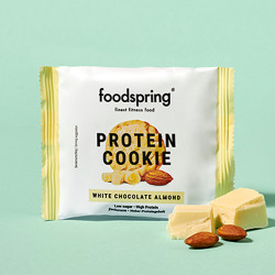 FOODSPRING Cookie Protéiné Chocolat Blanc Amandes - 50g