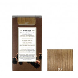 KORRES COLORATION PERMANENTE 8.7 Blond Clair Marron - 75ml