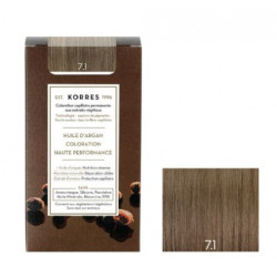 KORRES COLORATION PERMANENTE 7.1 Blond Cendré - 75ml