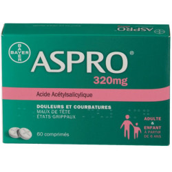 ASPRO 320 mg, 60 comprimés