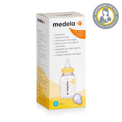 MEDELA BIBERON POUR LAIT MATERNEL AVEC TÉTINE - S 150ml