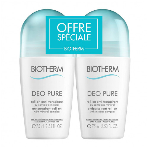 BIOTHERM DEO PURE Roll-On - Set of 2x75ml