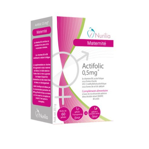 NURILIA ACTIFOLIC 0.5mg Maternité - 60 Gélules