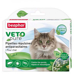 BEAPHAR VetoPure Antiparasitaire Chat - 6 Pipettes