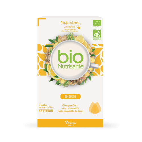 VIVATEA Infusion Gingembre Citron Bio 20 Sachets