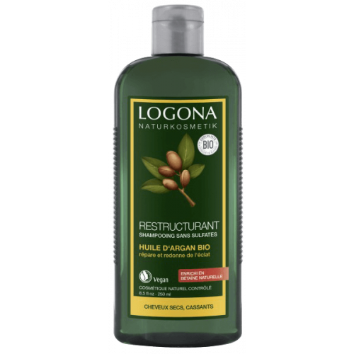 LOGONA Shampoing Restructurant Huile d'Argan Bio 250ml