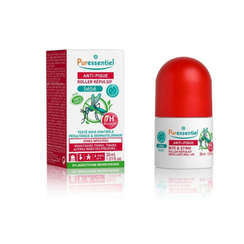 PURESSENTIEL ANTIPIQUE Roller Répulsif Bébé - 30ml