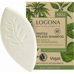 LOGONA Shampoing Solide Chanvre Bio & Ortie Bio 60g