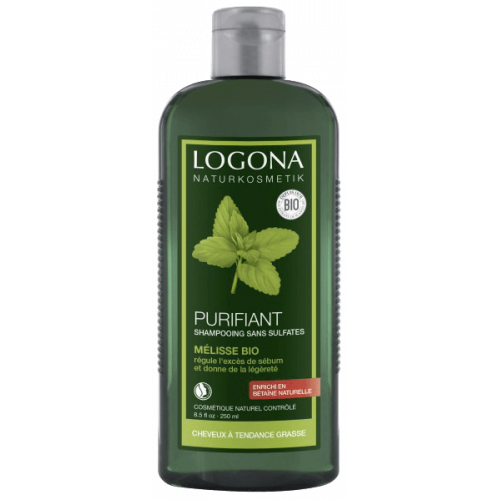 LOGONA Shampoing Purifiant Mélisse Bio 250ml