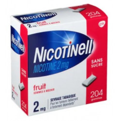 NICOTINELL Fruits 2mg - 204 Gommes à mâcher