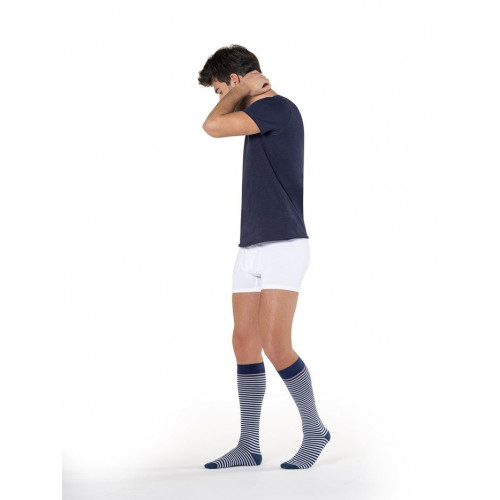 CHAUSSETTES DE CONTENTION Motifs Marinière Homme Classe 2