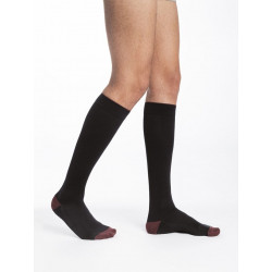 CHAUSSETTES DE CONTENTION Colors Homme Classe 2 SIGVARIS Noir/Aubergine