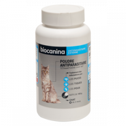 BIOCANINA Poudre Antiparasitaire Pour Chats - 150g