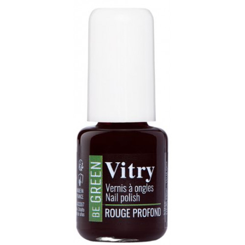 VITRY VERNIS À ONGLES BE GREEN Rouge Profond 6ml