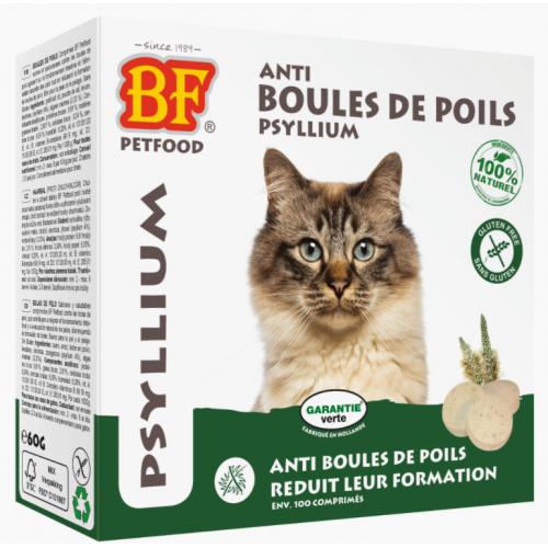 BIOFOOD CHAT ANTI BOULES DE POILS - 100 Comprimés