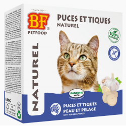 BIOFOOD CHAT ANTI PUCES ET TIQUES au Saumon - 100 Comprimés