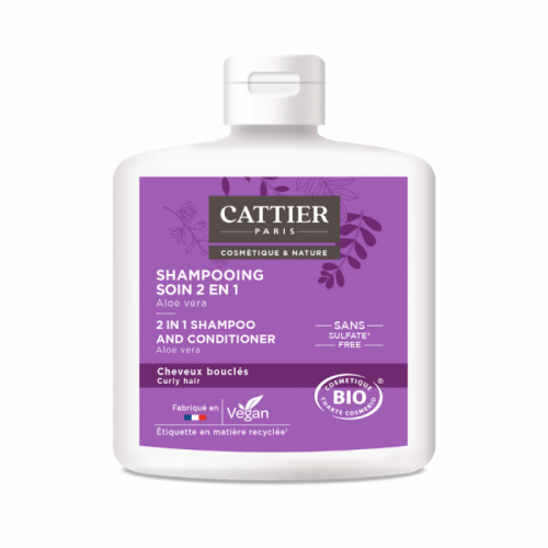 CATTIER Shampoing 2 en 1 Aloe Vera Bio - 250ml