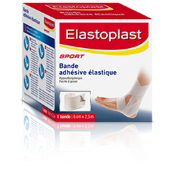 ELASTOPLAST BANDE ADHÉSIVE Elastique Cheville - 6cmx2.5m