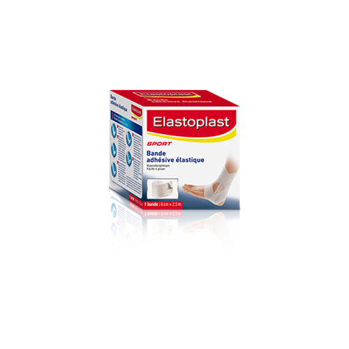 ELASTOPLAST BANDE ADHÉSIVE Elastique Cheville - 6cmx2.5m