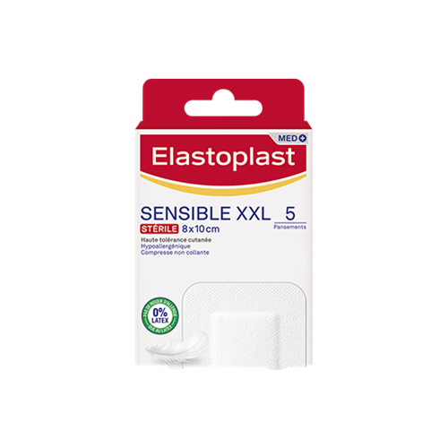 ELASTOPLAST SENSIBLE 5 Pansements XXL - 10x8cm