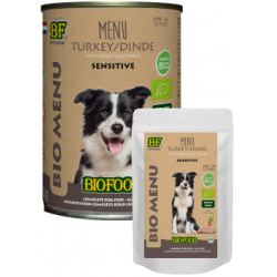 BIOFOOD CHIEN Menu Dinde - 150g