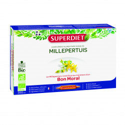 SUPERDIET Millepertuis BIO - 20 Ampoules de 15ml