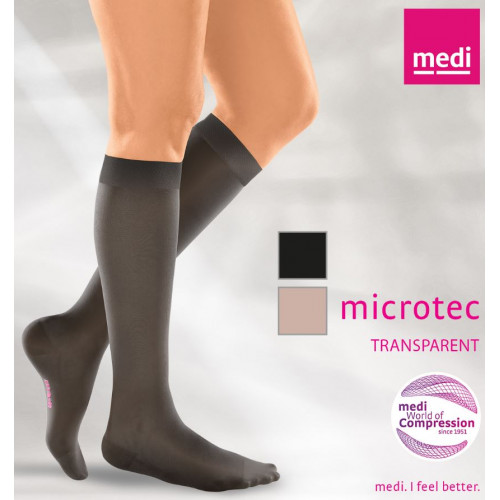 CHAUSSETTES DE CONTENTION 20 Microtec Transparent Classe 2