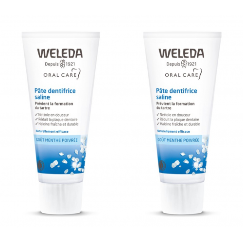 WELEDA Pâte Dentifrice Saline - Lot de 2x75ml