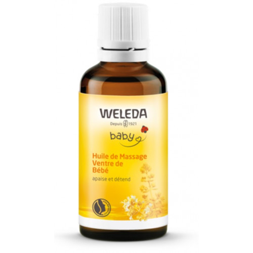 WELEDA BÉBÉ Huile de Massage Ventre de Bébé - 50ml