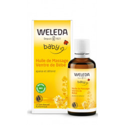 WELEDA BÉBÉ Huile de Massage Ventre de Bébé - 50ml