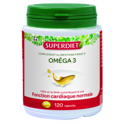 SUPERDIET Oméga 3 - 120 Capsules