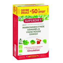 SUPERDIET Quatuor Vigne Rouge Circulation - 30 Ampoules de 15ml