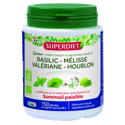 SUPERDIET Quatuor Mélisse Sommeil Paisible BIO - 150 Gélules