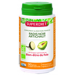 SUPERDIET Radis Noir Artichaut BIO - 90 Gélules