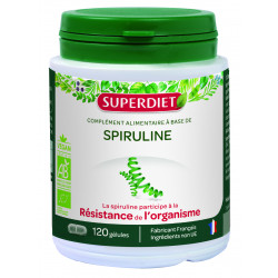 SUPERDIET Spiruline BIO - 120 Gélules