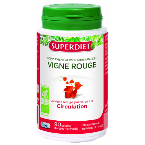 SUPERDIET Organic Red Vine - 90 Capsules