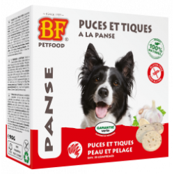 BIOFOOD CHIEN Anti Puces et Tiques à la panse - 55 Comprimés