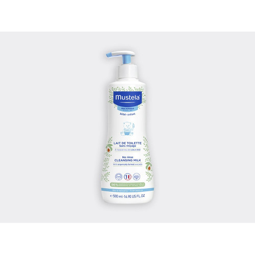 MUSTELA Organic Avocado No-Rinse Cleansing Milk - 500ml