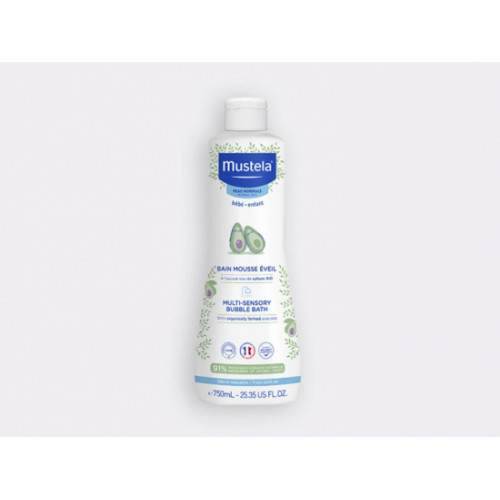 MUSTELA Bain Mousse Eveil à l'Avocat BIO - 750ml