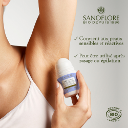 SANOFLORE DEODORANT 24h Roll-On Organic Cotton - 50ml