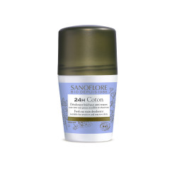 SANOFLORE DEODORANT 24h Roll-On Organic Cotton - 50ml