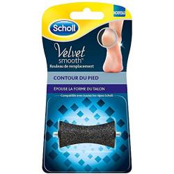 SCHOLL VELVET SMOOTH Rouleau de Remplacement Contour du Pied